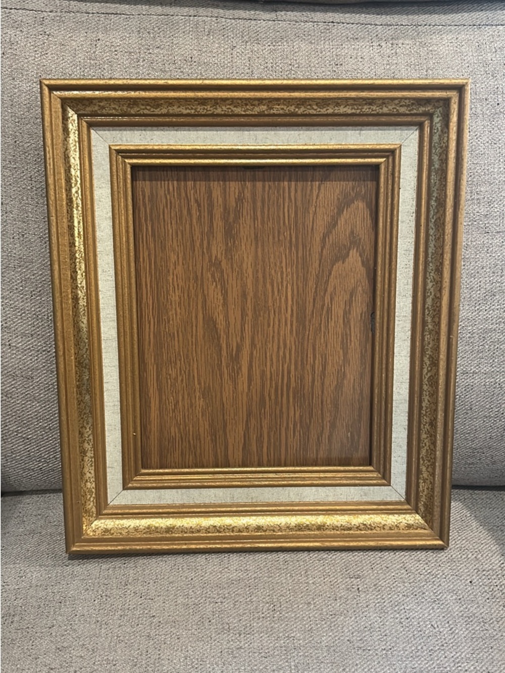 Gold Decorative Picture Frame with Cream Trim